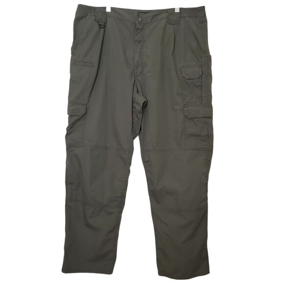 5.11 Tactical Pants Mens 40x31 Green Action Waistband Taclite Pro Ripstop Cargo - Picture 1 of 8